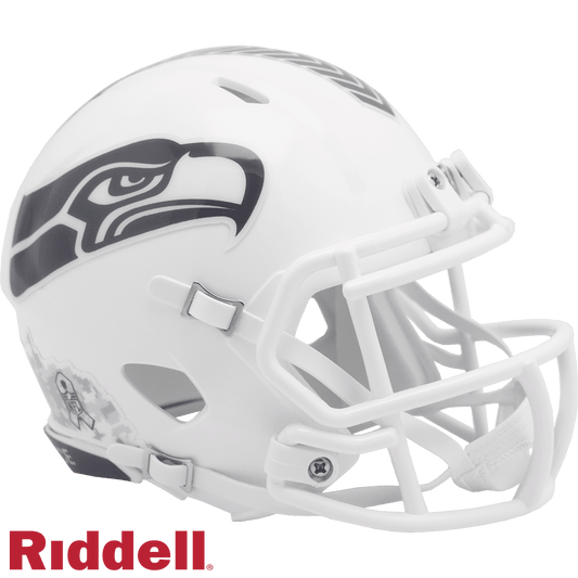 Seahawks Riddell Replica Mini Speed Helmet Salute To Service - ToylandEU