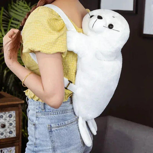  Seal Plush Backpack For Girls Soft Sea Lion Design -  ToylandEU™