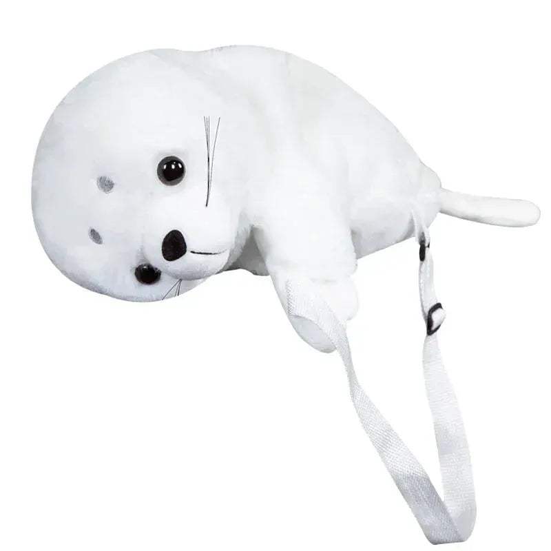 Seal Plush Backpack For Girls Soft Stuffed Sea Lion - ToylandEU