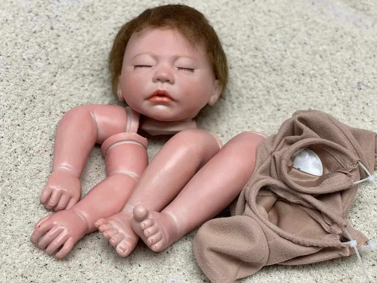 Seamlessly Painted Lifelike Reborn Doll Kit With Open Eyes - ToylandEU