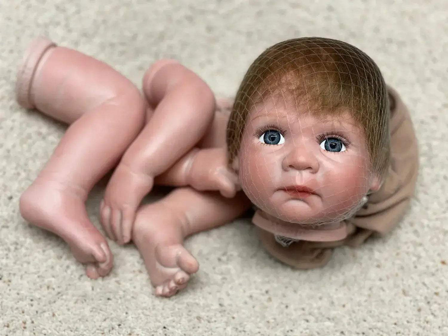 Seamlessly Painted Lifelike Reborn Doll Kit With Open Eyes - ToylandEU