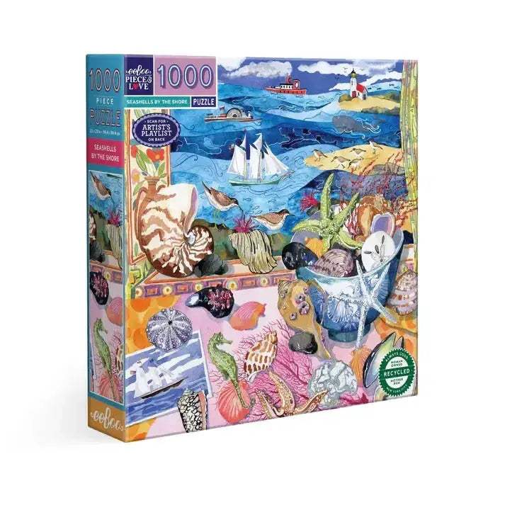 Seashells by the Shore 1000 Piece Jigsaw Puzzle eeBoo - Puzzle Merchant