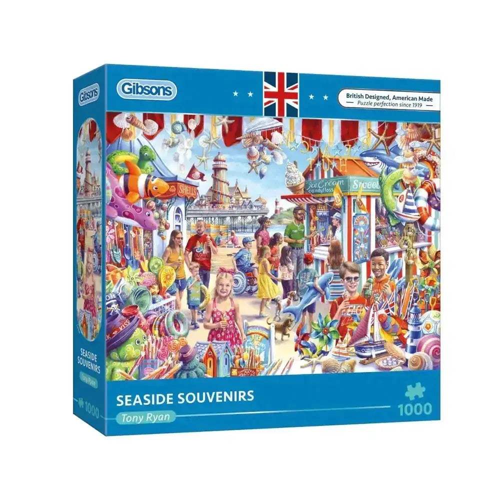 Relaxing Seaside Souvenirs 1000 Piece Jigsaw Puzzle By Gibsons - ToylandEU