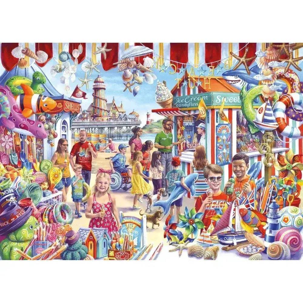 Relaxing Seaside Souvenirs 1000 Piece Jigsaw Puzzle By Gibsons - ToylandEU