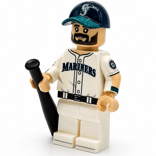 Seattle Baseball Minifig Custom Figure Signature Beard