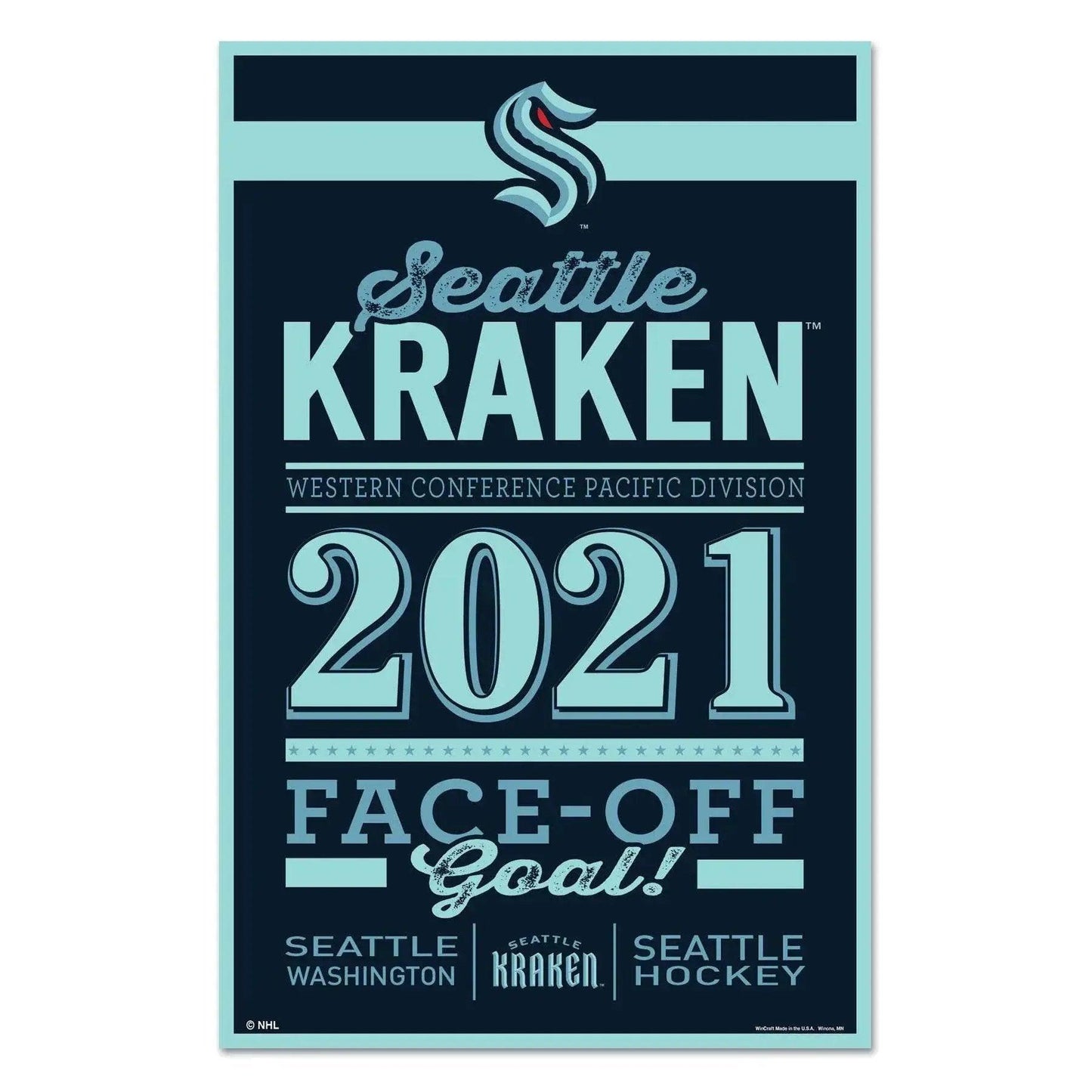  Seattle Kraken 11x17 Wood Sign Established Team Colors -  ToylandEU™