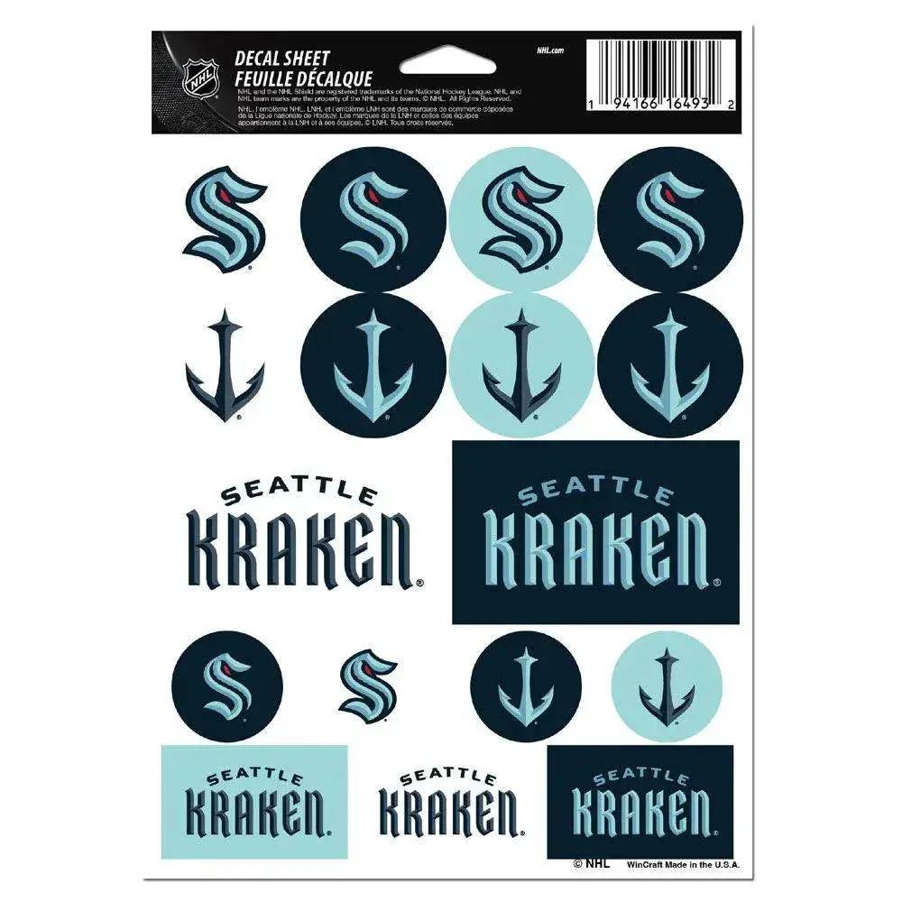  Seattle Kraken Decal Sheet 5x7 Vinyl Sticker Packs -  ToylandEU™