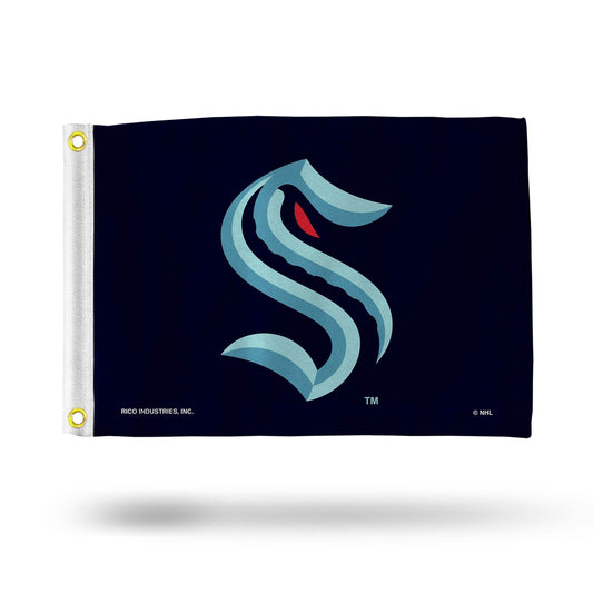 Seattle Kraken Flag 12x17 Striped Utility Banner Display - ToylandEU