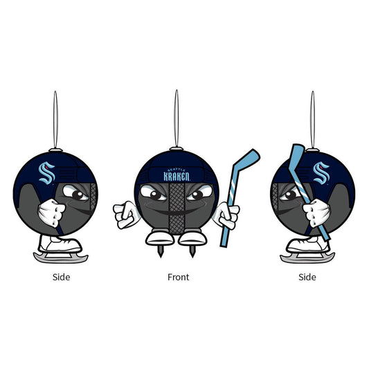 Seattle Kraken Ornament Ball Head 3 Inch Poly Foam Decor - ToylandEU