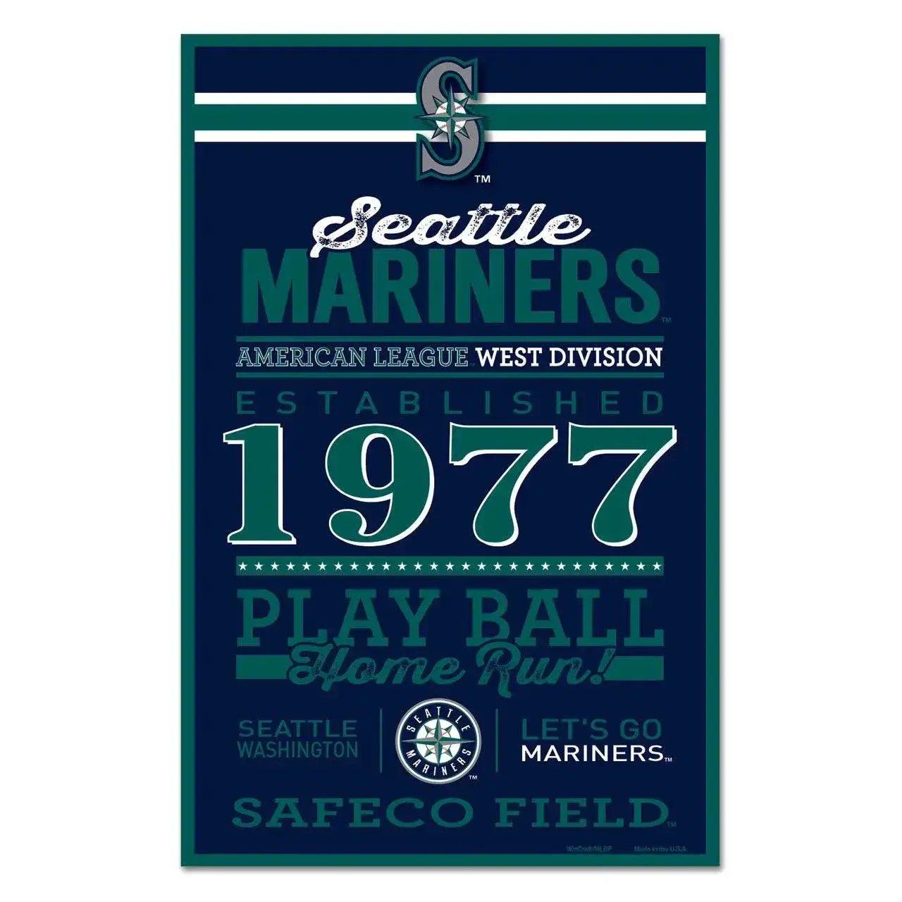  Seattle Mariners 11x17 Wood Sign Established By Wincraft -  ToylandEU™