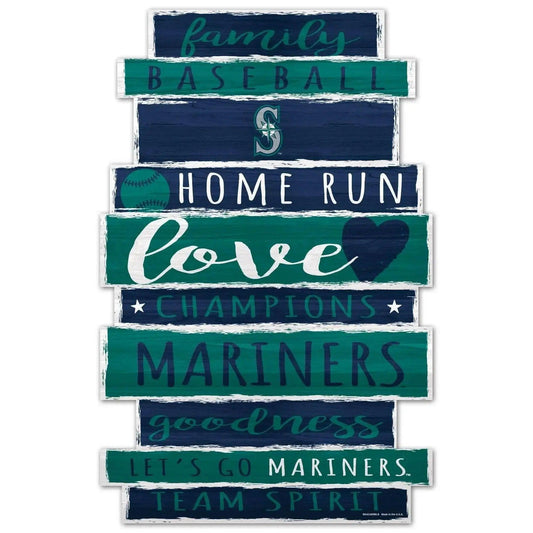  Seattle Mariners 11x17 Wood Sign Family Word Decor Wincraft -  ToylandEU™