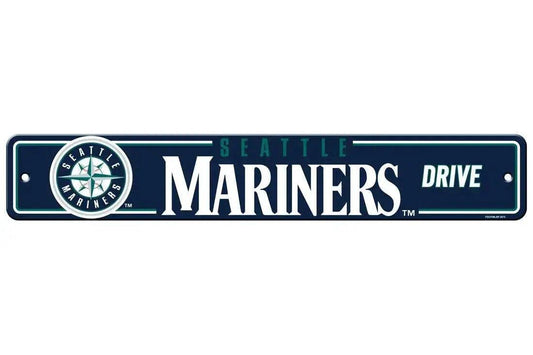  Seattle Mariners 4x24 Plastic Street Style Sign For Home -  ToylandEU™