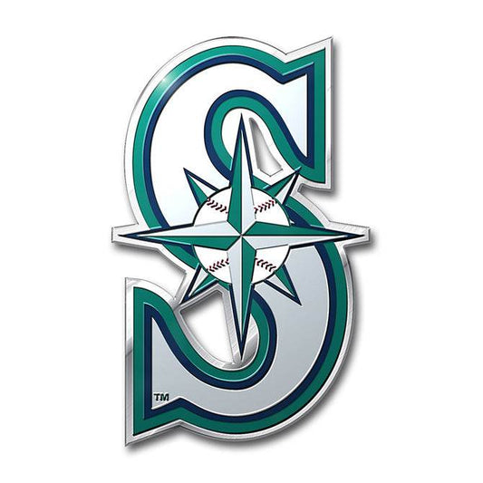 Seattle Mariners Auto Emblem Color Durable Aluminum Vehicle - ToylandEU