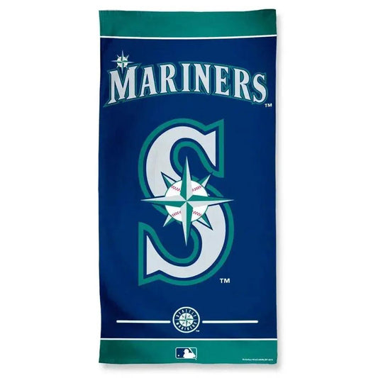  Seattle Mariners Beach Towel 30x60 Cotton Velour Front -  ToylandEU™