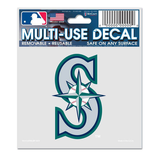 Seattle Mariners Decal 3x4 Multi Use Premium Outdoor Vinyl - ToylandEU