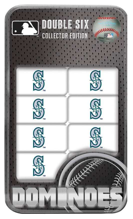 Seattle Mariners Dominoes Set With Tin And Team Logo - ToylandEU