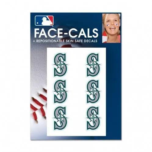  Seattle Mariners Face Tattoo Decals Skin Safe Waterless -  ToylandEU™