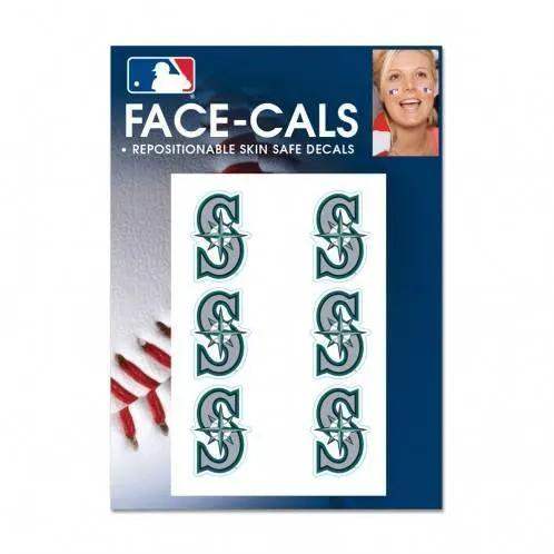Seattle Mariners Face Tattoo Decals Skin Safe Waterless - ToylandEU
