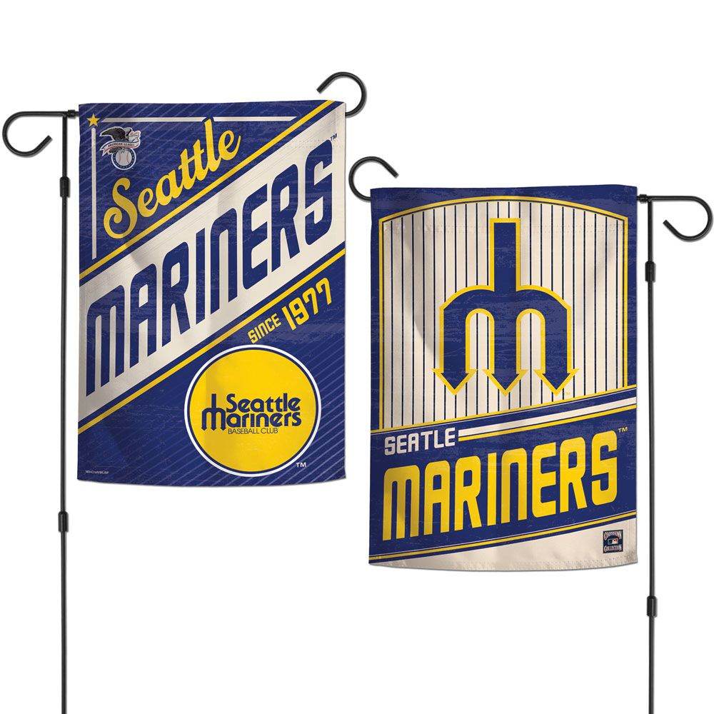 Seattle Mariners Garden Flag 12x18 2 Sided Cooperstown - ToylandEU