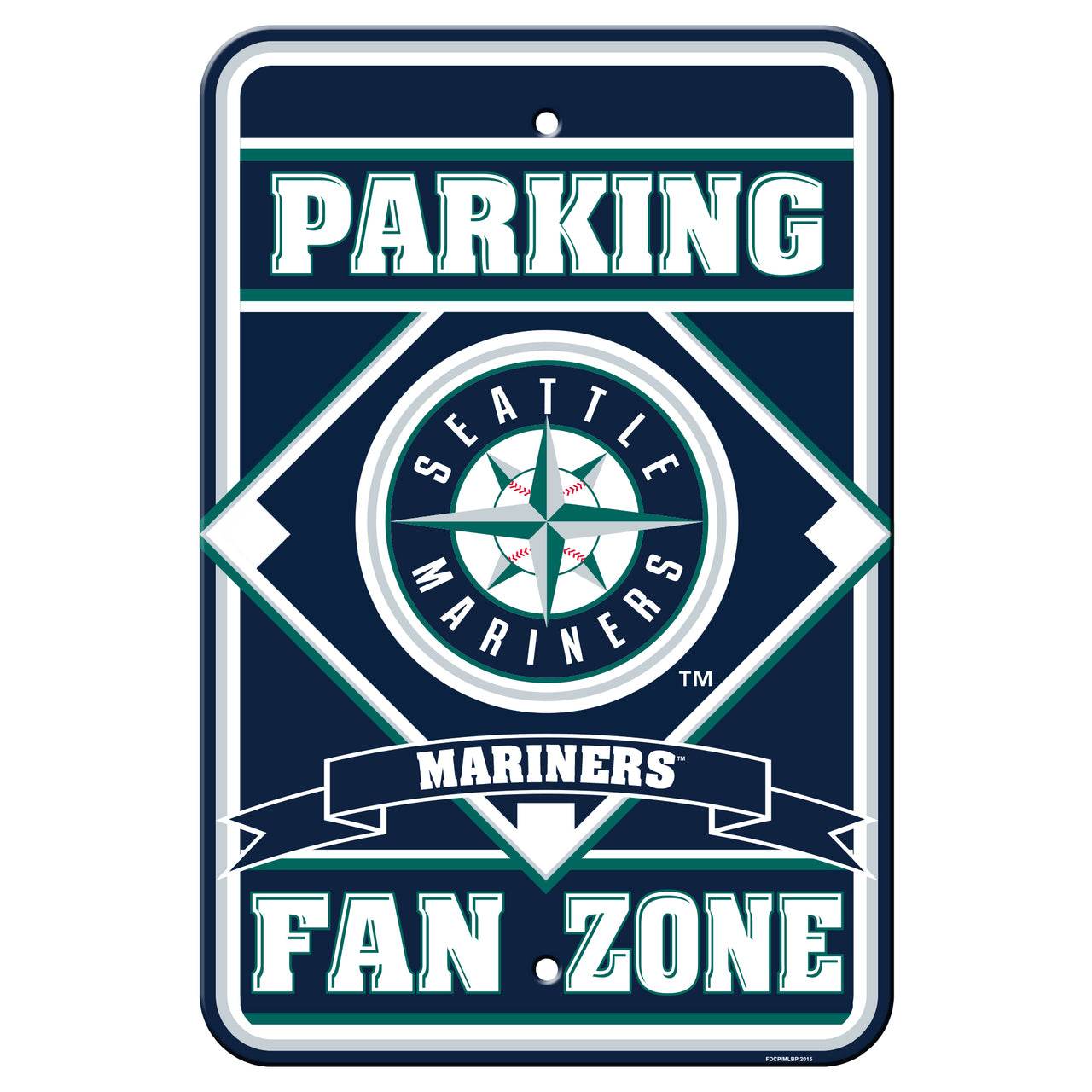 Seattle Mariners Parking Sign 12x18 Plastic Fan Zone - ToylandEU