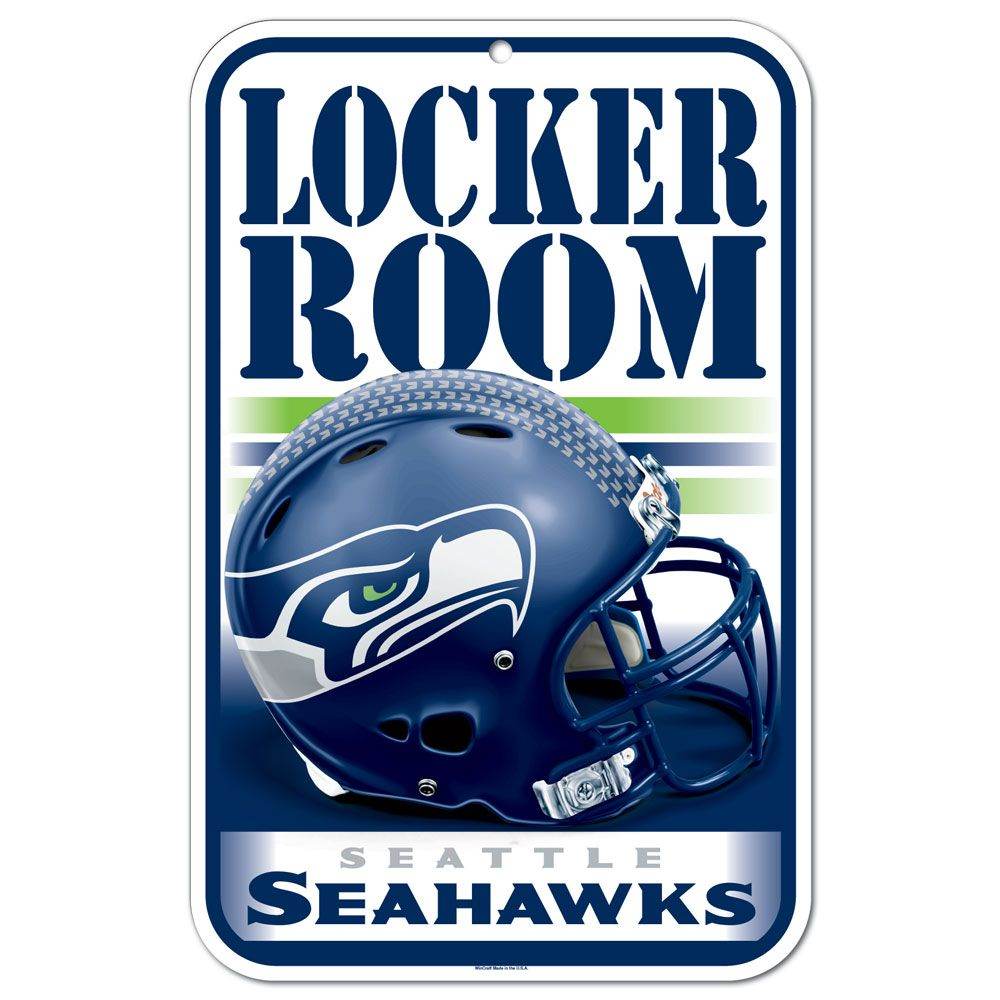 Seattle Seahawks 11x17 Plastic Locker Room Sign Team Pride - ToylandEU