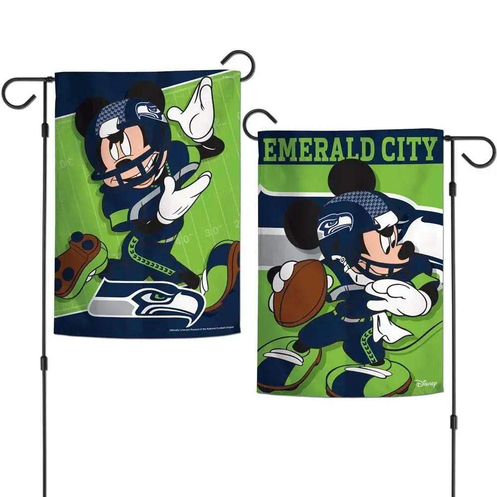 Seattle Seahawks 12x18 Garden Flag Two Sided Disney Special - ToylandEU