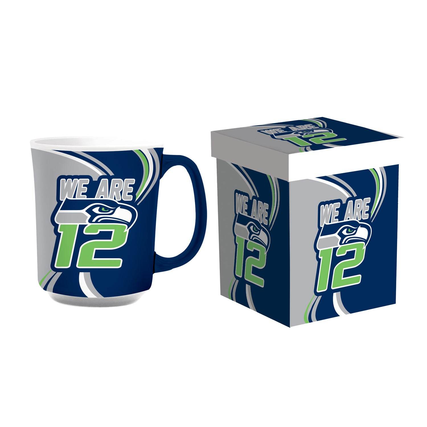 Seattle Seahawks 14oz Ceramic Coffee Mug with Gift Box - ToylandEU