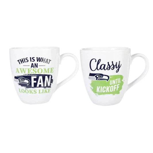  Seattle Seahawks 17oz Ceramic Mugs Two Piece Gift Box Set -  ToylandEU™