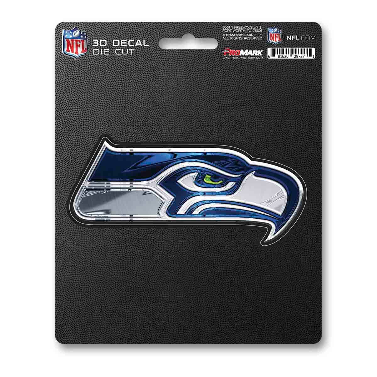 Seattle Seahawks 5x8 Die Cut 3D Logo Decal Fan Mats - ToylandEU