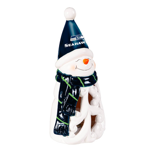 Seattle Seahawks 8 Inch LED Snowman Statue Home Decor - ToylandEU