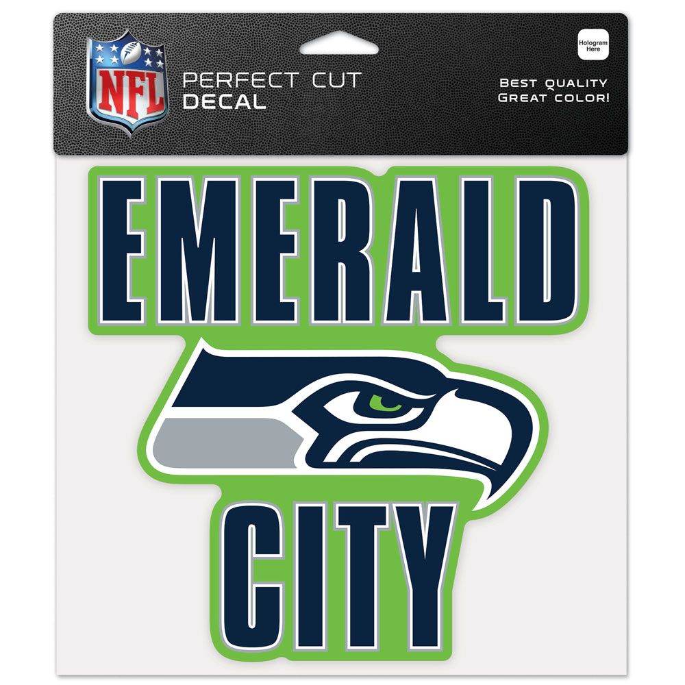 Seattle Seahawks 8x8 Perfect Cut Decal Color Slogan - ToylandEU