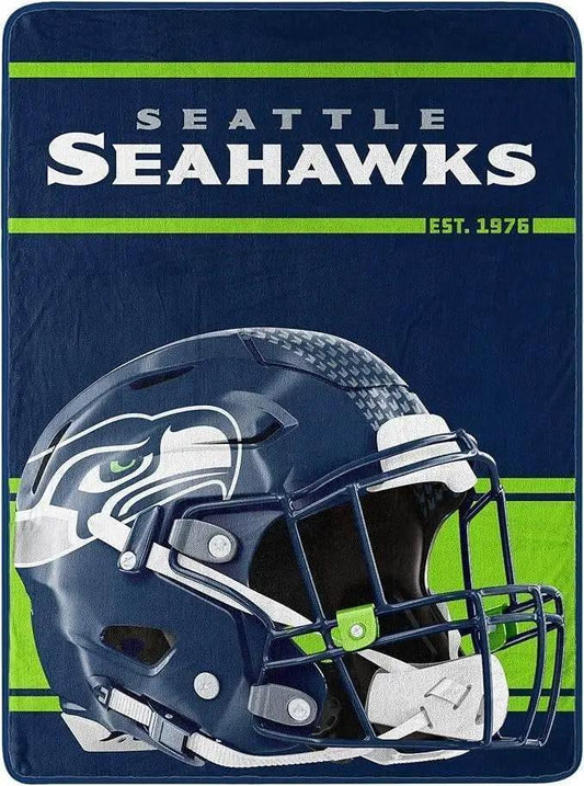  Seattle Seahawks Blanket 46x60 Micro Raschel Run Design -  ToylandEU™