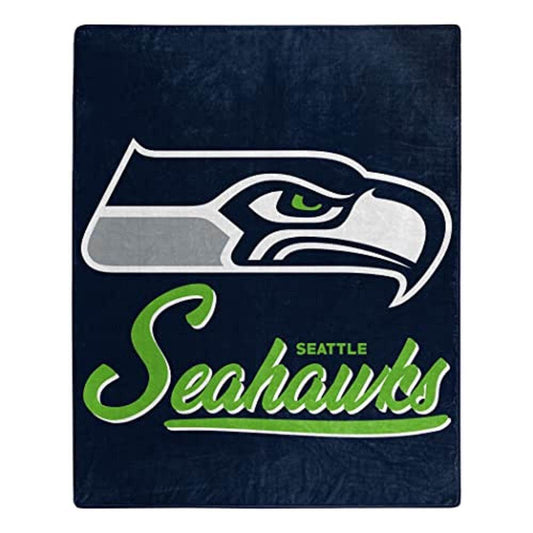 Seattle Seahawks Blanket 50x60 Raschel Signature Design - ToylandEU
