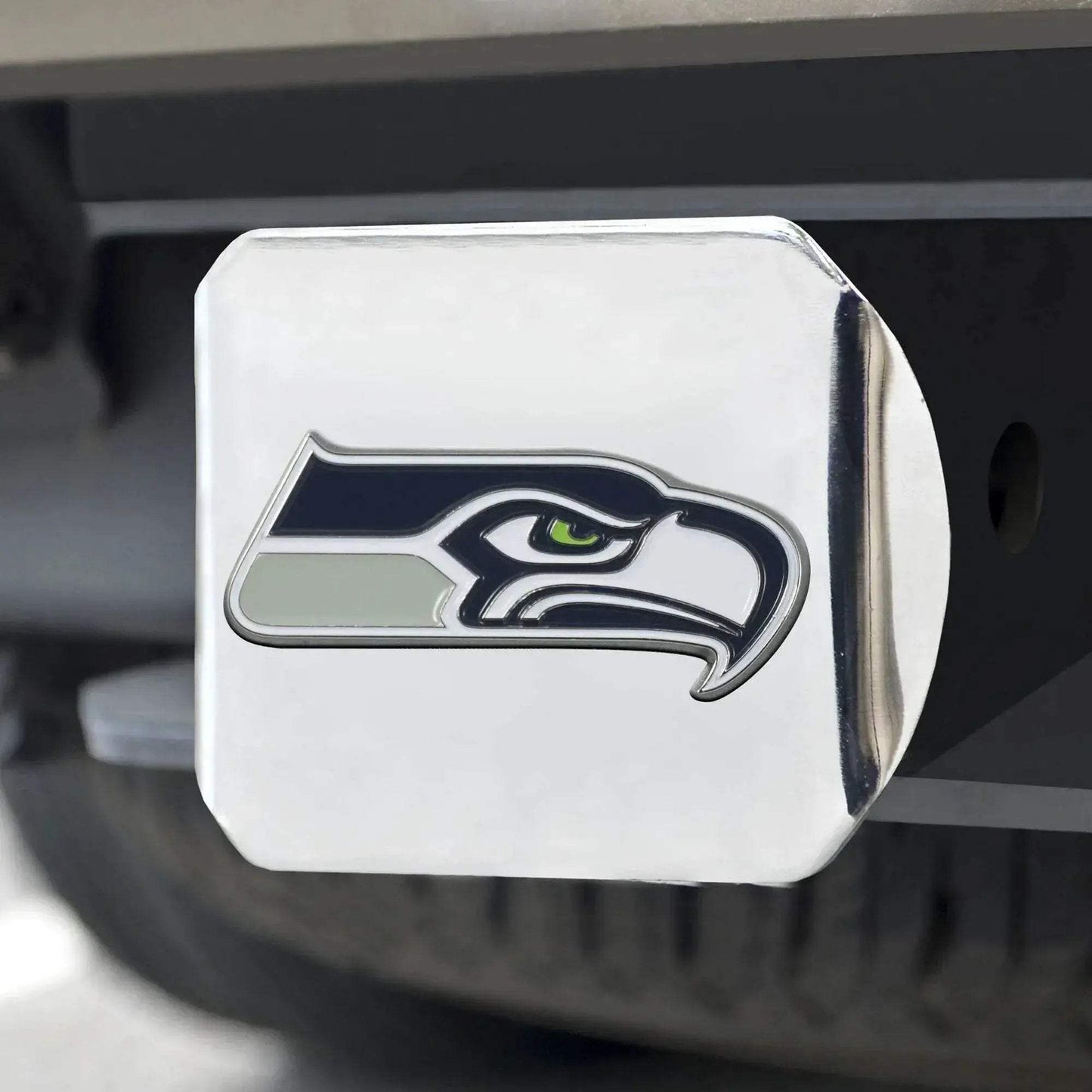 Seattle Seahawks Chrome Hitch Cover Emblem Fits 2 Inch - ToylandEU