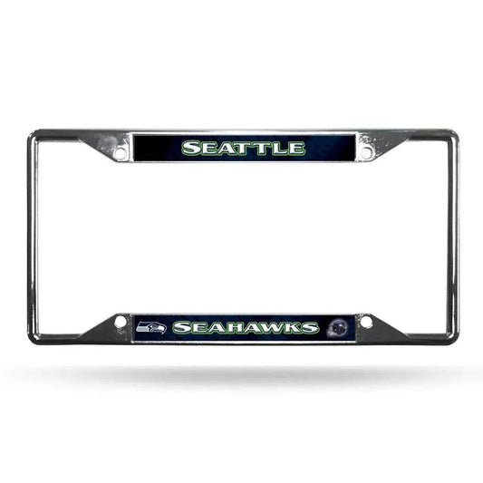  Seattle Seahawks Chrome License Plate Frame EZ View -  ToylandEU™