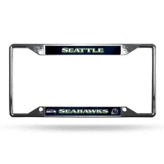  Seattle Seahawks Chrome License Plate Frame EZ View -  ToylandEU™