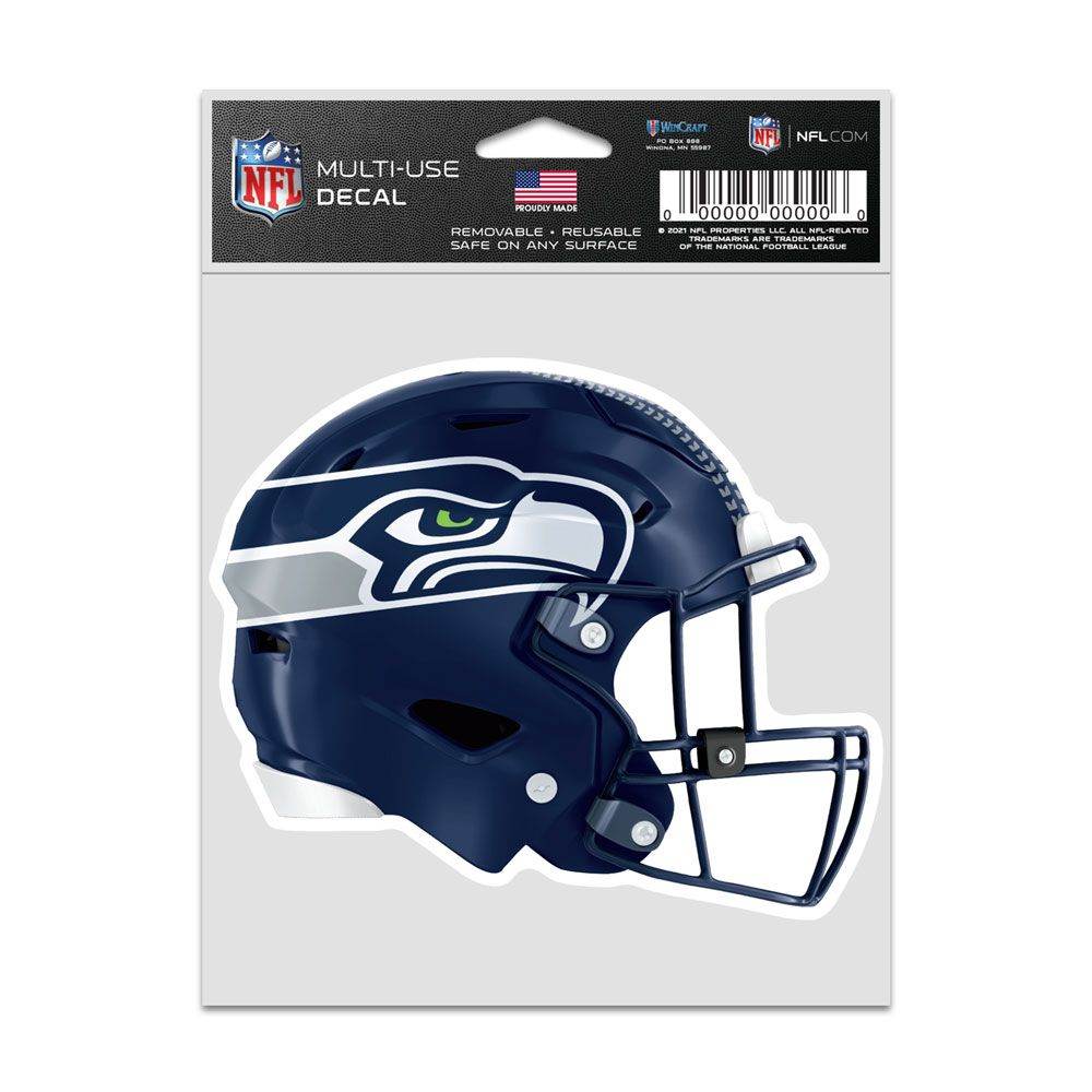 Seattle Seahawks Decal 3.75x5 Inch Helmet Fan Wincraft - ToylandEU