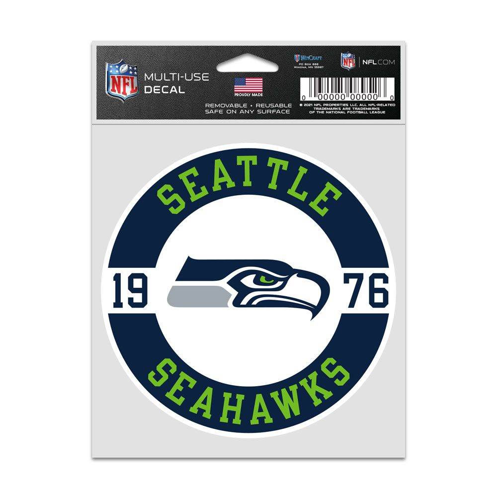 Seattle Seahawks Decal Patch 3.75x5 Inches Wincraft Fan - ToylandEU