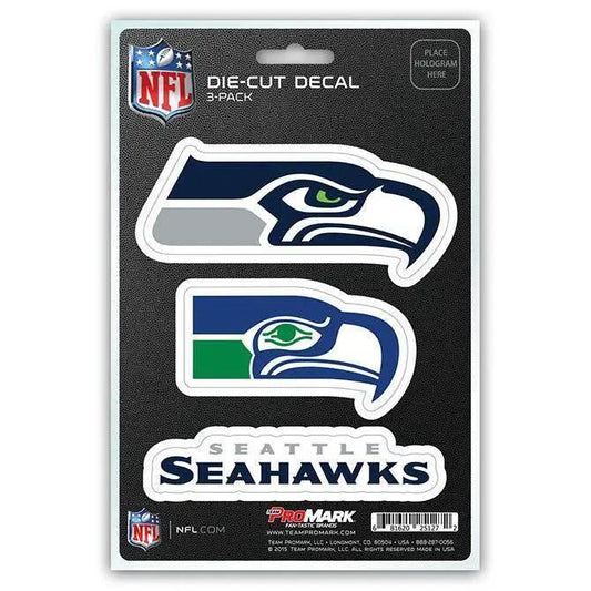  Seattle Seahawks Die Cut Team Decal 3 Pack Premium Vinyl -  ToylandEU™