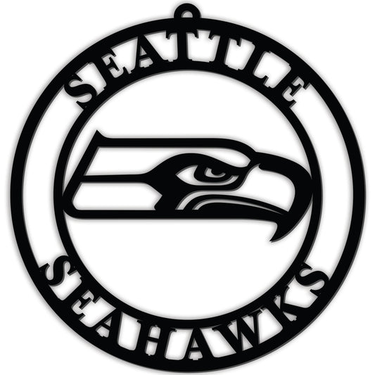Seattle Seahawks Door Hanger Sign 16 Inch Black PVC - ToylandEU