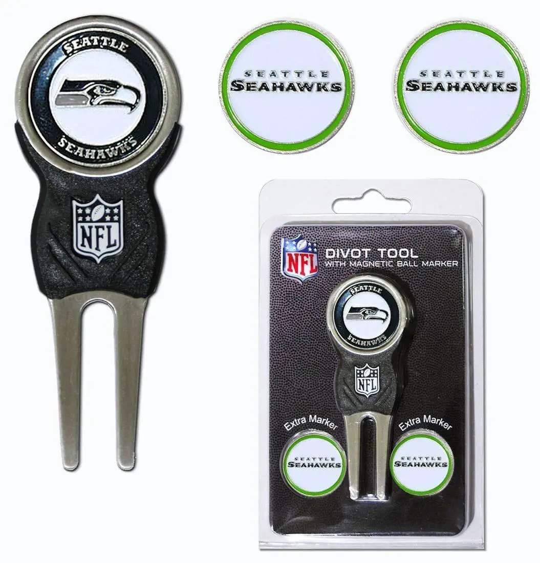 Seattle Seahawks Golf Divot Tool with 3 Markers - ToylandEU