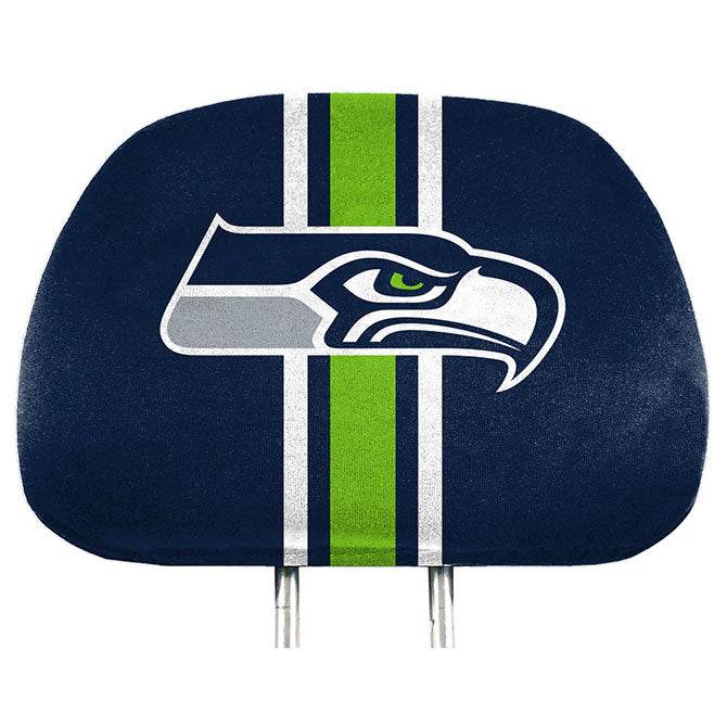 Seattle Seahawks Headrest Covers Full Printed Logo Style - ToylandEU