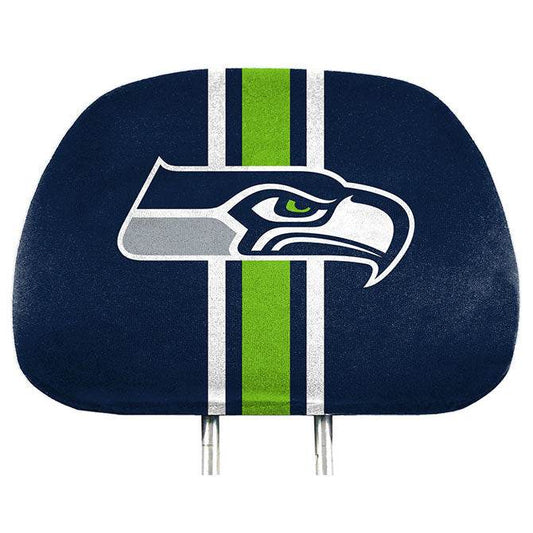 Seattle Seahawks Headrest Covers Full Printed Logo Style - ToylandEU