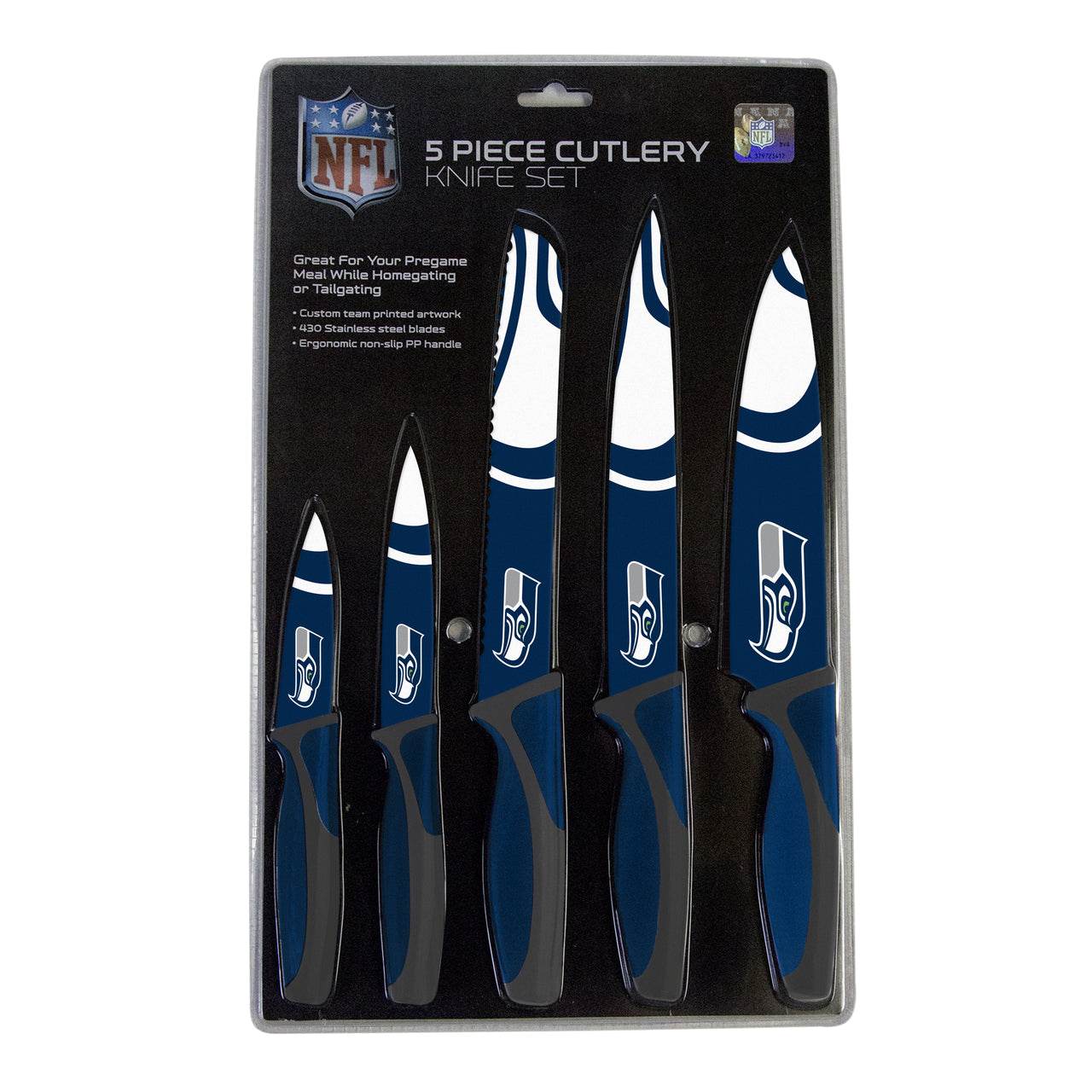 Seattle Seahawks Knife Set 5 Piece Kitchen Collection - ToylandEU