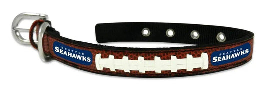  Seattle Seahawks Leather Football Pet Collar Size Small -  ToylandEU™