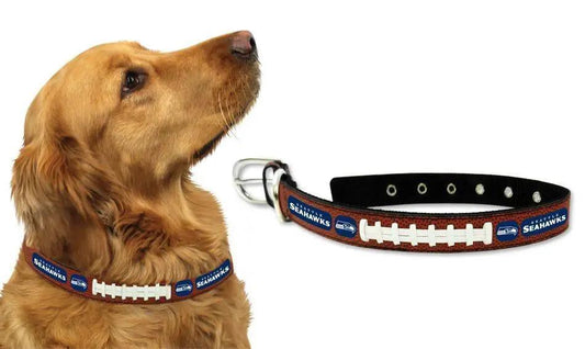  Seattle Seahawks Leather Pet Collar Large Official Gear -  ToylandEU™