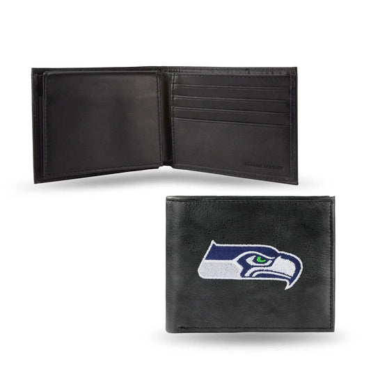  Seattle Seahawks Leather Wallet Billfold Embroidered Black -  ToylandEU™