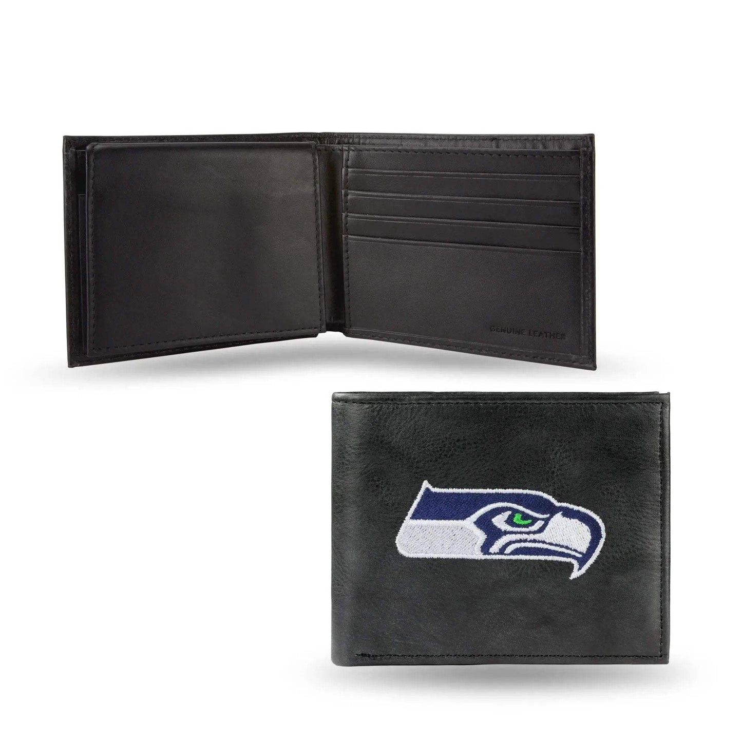  Seattle Seahawks Leather Wallet Billfold Embroidered Black -  ToylandEU™