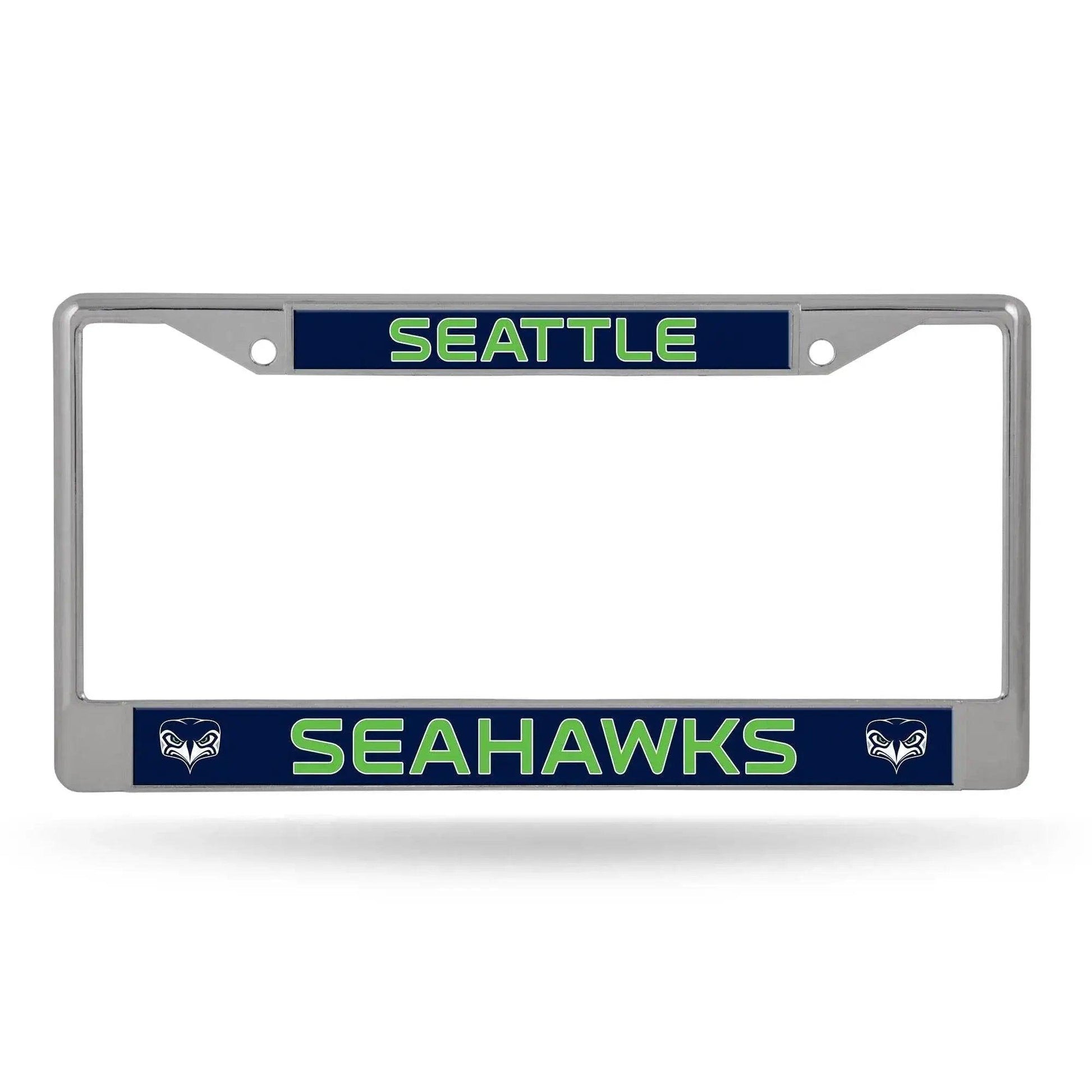  Seattle Seahawks License Plate Frame Chrome Printed Insert -  ToylandEU™