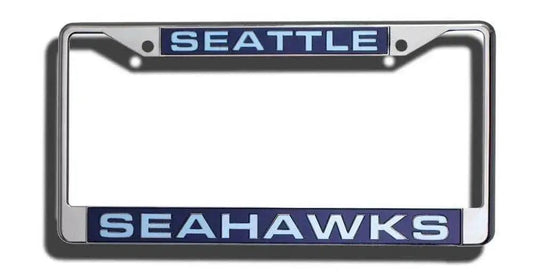  Seattle Seahawks License Plate Frame Laser Cut Chrome -  ToylandEU™
